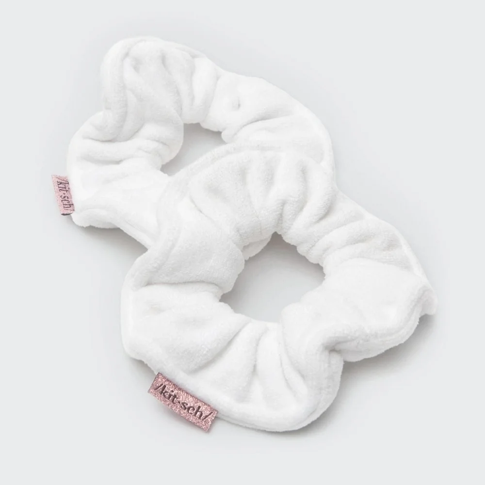Kitsch White Microfiber‎ Towel Scrunchies 2 Pack